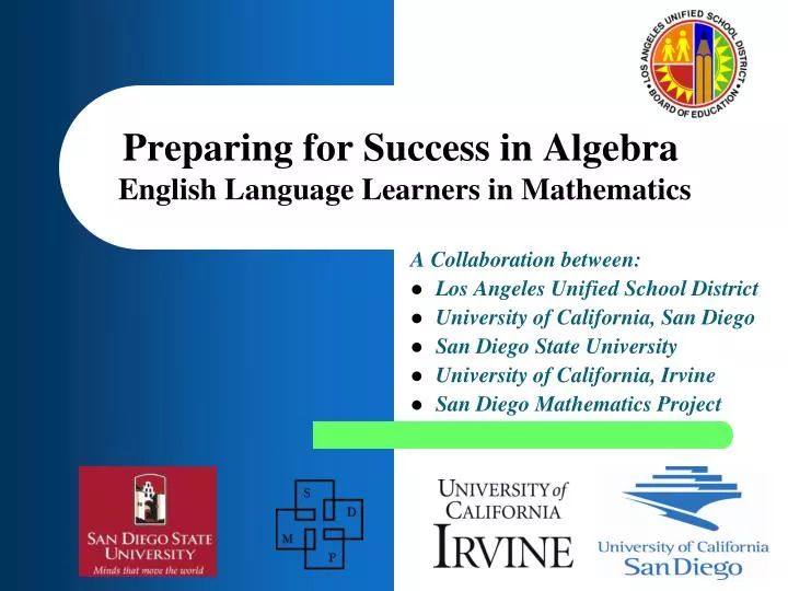 preparing for success in algebra english language learners in mathematics