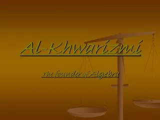 Al-Khwarizmi