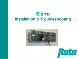 Sierra Installation &amp; Troubleshooting