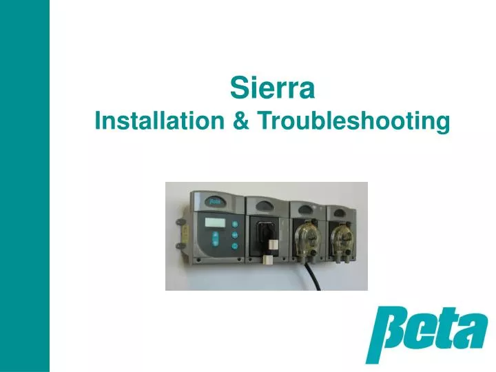 sierra installation troubleshooting
