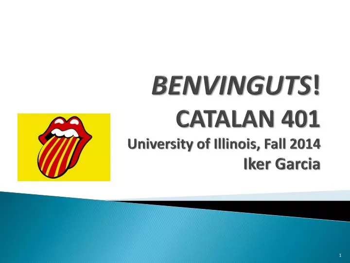 benvinguts catalan 401 university of illinois fall 2014 iker garcia