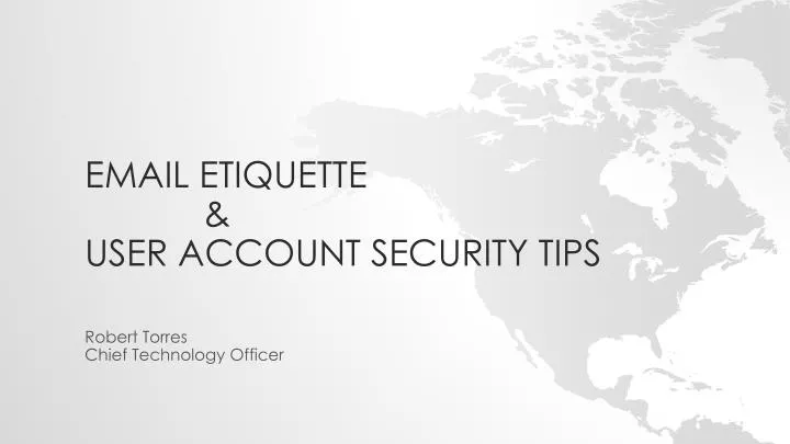 email etiquette user account security tips