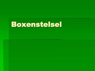 Boxenstelsel