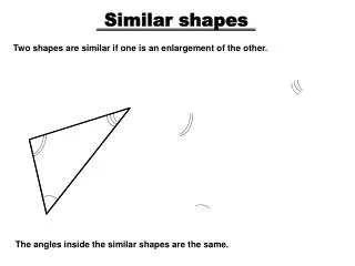 Similar shapes