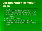 Determination of Molar Mass - slide 1