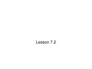 Lesson 7.2