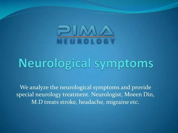 neurological symptoms