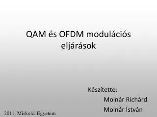 qam s ofdm modul ci s elj r sok