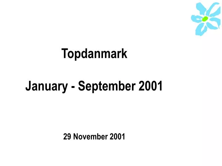 topdanmark january september 2001