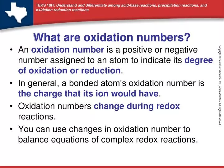 what are oxidation numbers