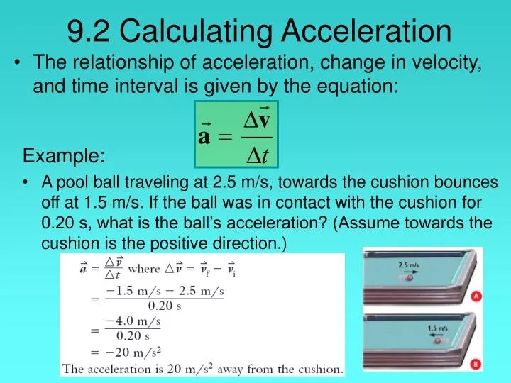 9 2 calculating acceleration
