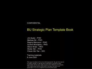 BU Strategic Plan Template Book
