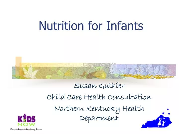 nutrition for infants