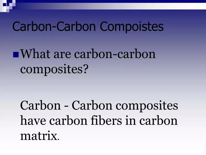 carbon carbon compoistes