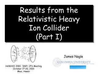 Results from the Relativistic Heavy Ion Collider (Part I)
