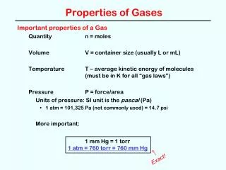 Properties of Gases