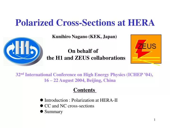 polarized cross sections at hera
