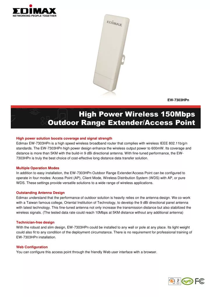 high power wireless 150mbps outdoor range extender access point