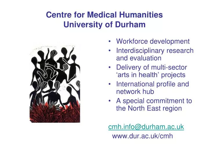 centre for medical humanities university of durham