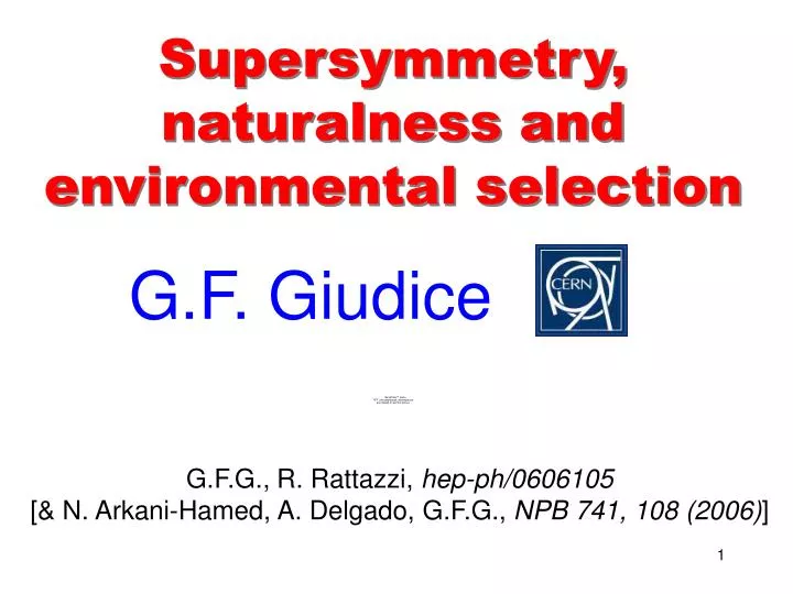 supersymmetry naturalness and environmental selection