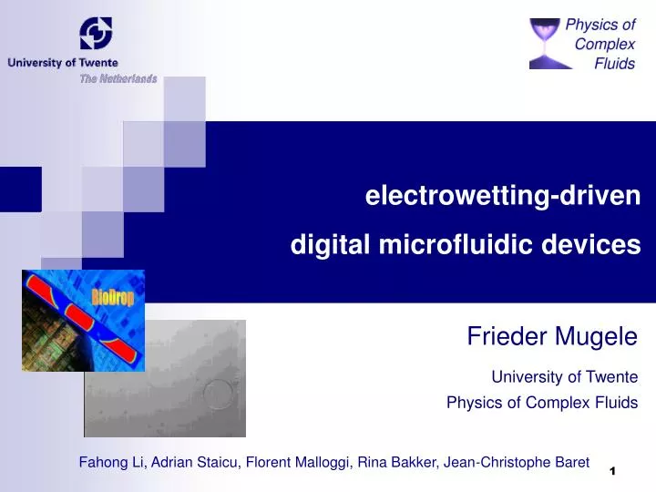 electrowetting driven digital microfluidic devices