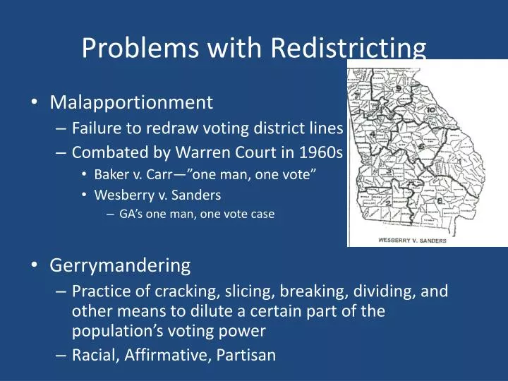 problems with redistricting