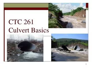 CTC 261 Culvert Basics