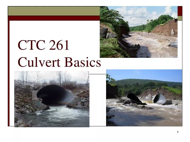 ctc 261 culvert basics