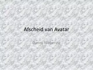 afscheid van avatar