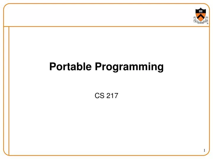 portable programming