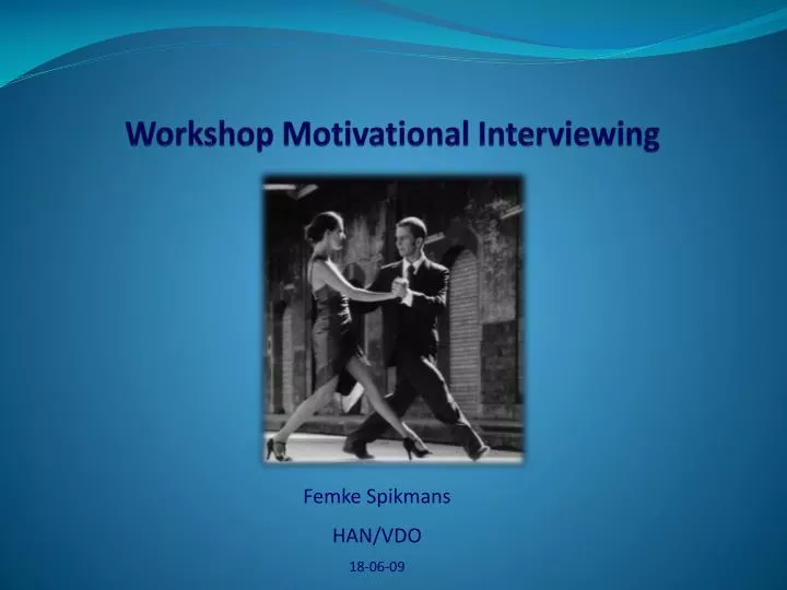 workshop motivational interviewing