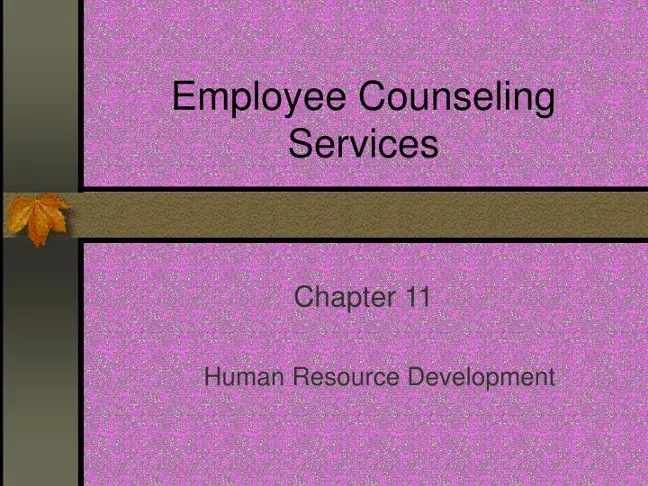 employee counseling services