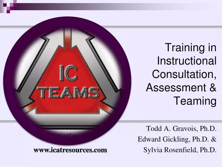 training in instructional consultation assessment teaming