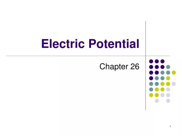 electric potential