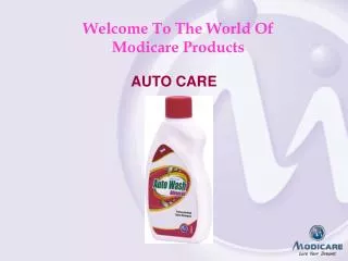 Welcome To The World Of Modicare Products