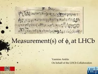 Measurement(s) of ? s at LHCb