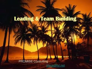 Leading &amp; Team Building