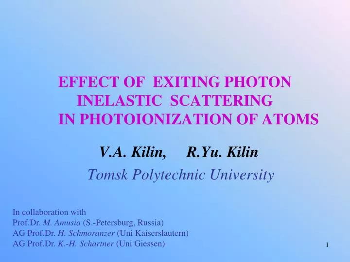 effect of exiting photon inelastic scattering in photoionization of atoms
