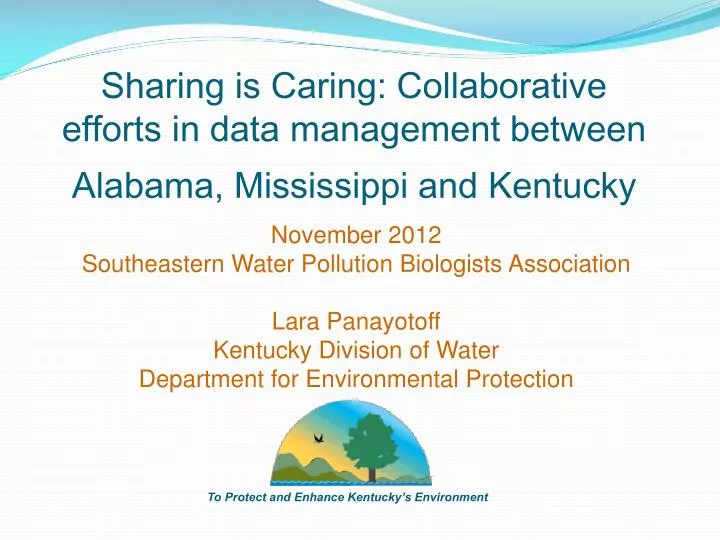 sharing is caring collaborative efforts in data management between alabama mississippi and kentucky