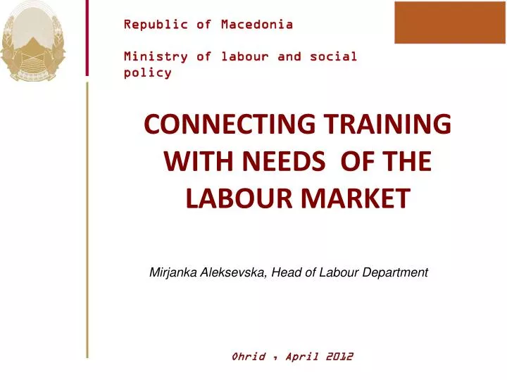 connecting training with needs of the labour market