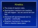 Understanding Kinetics: Reaction Rates and Rate Laws in Chemical Reactions - slide 1