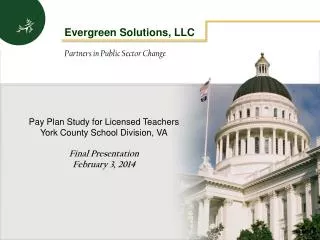 Evergreen Solutions, LLC Partners in Public Sector Change