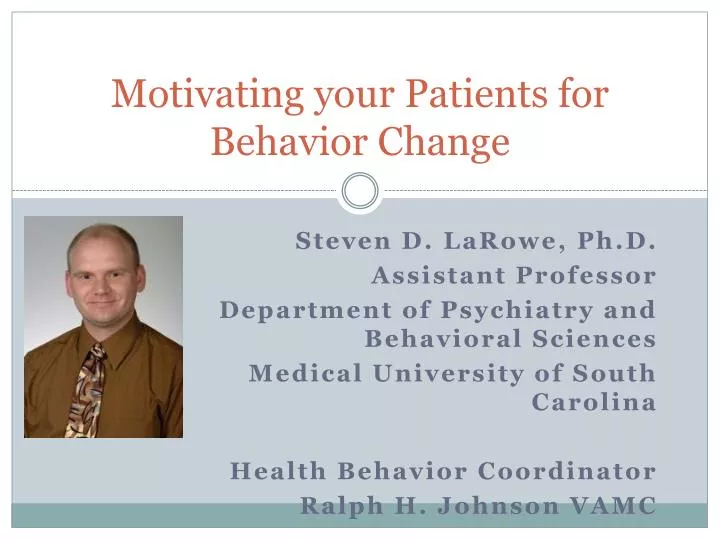 motivating your patients for behavior change