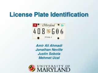 License Plate Identification