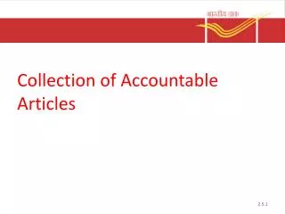 Collection of Accountable Articles