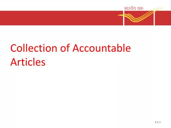 collection of accountable articles