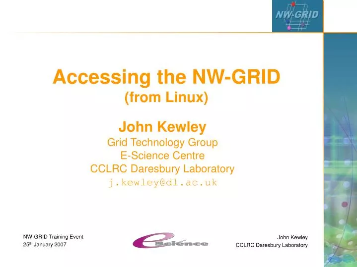 accessing the nw grid from linux