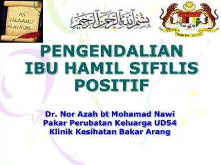 PENGENDALIAN IBU HAMIL SIFILIS POSITIF