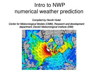 Intro to NWP numerical weather prediction