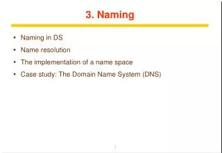 3. Naming